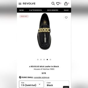 NWOT House of Harlow 1960 x REVOLVE Mick Loafers - Narrow